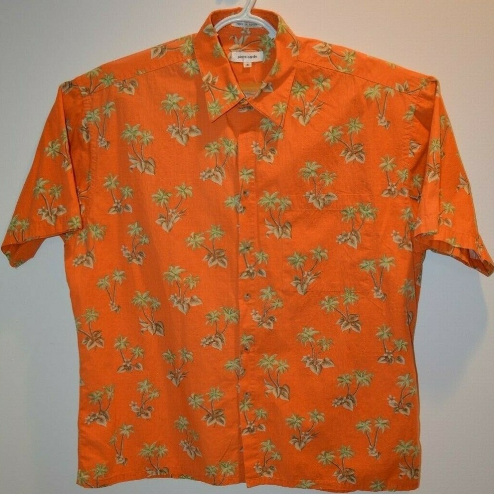 Pierre Cardin Men's Hawaiian-Style Shirt  XL